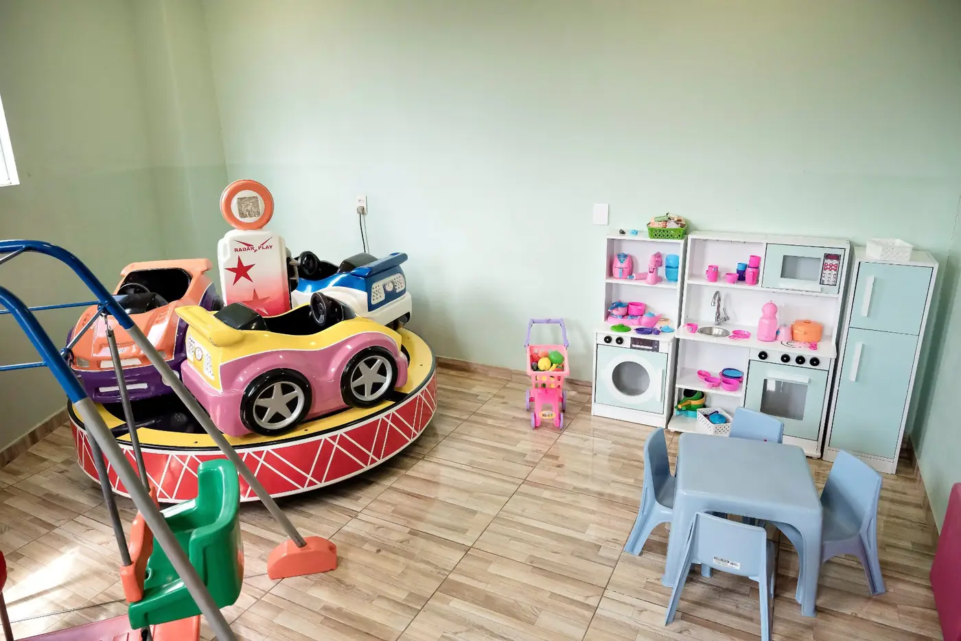 Espaço Baby com brinquedos para os pequenos
